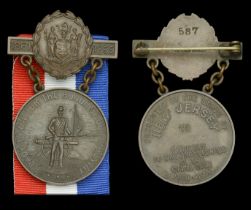 A scarce New Jersey Civil War Veteran's Medal attributed to Volunteer Corporal J. Mackey, 7t...