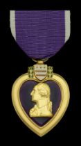 United States of America, Purple Heart (Mervin G. Bush, 8th Air Force WWII); together with a...