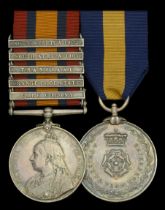 Pair: Trooper H. A. Franklin, Imperial Yeomanry Queen's South Africa 1899-1902, 5 clasps,...