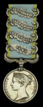 Crimea 1854-56, 4 clasps, Alma, Balaklava, Inkermann, Sebastopol (Private Patk. Finlay 46th....