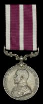 A scarce Army Meritorious Service Medal for Gallantry awarded to Corporal, later Sergeant, J...