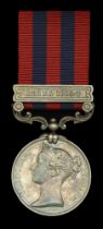 India General Service 1854-95, 1 clasp, Burma 1885-7 (166 Pte. R. Jones 1st. Bn. R.W. Fus.)...