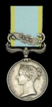 Crimea 1854-56, 1 clasp, Alma (W. Smith. 33rd. Regt.) officially impressed naming, toned, mi...