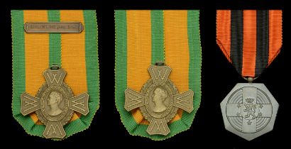 Netherlands, Kingdom, War Commemorative Cross, bronze (2), no clasp; 1 clasp, Krijg ter Zee...