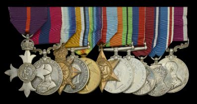An Inter-War M.B.E. and Great War 'Western Front' D.C.M. group of ten awarded to Regimental...