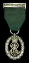 Volunteer Officers' Decoration, E.VII.R., silver and silver-gilt, hallmarks for London 1903,...