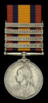 Queen's South Africa 1899-1902, 4 clasps, Rhodesia, Relief of Mafeking, Orange Free State, T...