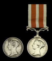 Renamed and Defective Medals (2): Crimea 1854-56, no clasp, planchet only, naming erased but...