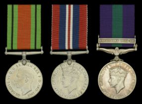 Three: Private T. J. McIntyre, Duke of Cornwall's Light Infantry Defence and War Medals 1...