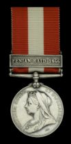 Canada General Service 1866-70, 1 clasp, Fenian Raid 1866 (S. G. Poulter Toronto Naval Bde)...