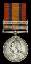 Queen's South Africa 1899-1902, 2 clasps, Defence of Kimberley, Orange Free State (234 Tpr:...