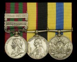 Three: Jemadar Patt Ram, No. 5 Bombay Mountain Battery India General Service 1895-1902, 2...
