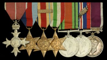 A Second War 'North Africa' M.B.E. group of seven awarded to Lieutenant-Colonel J. H. Spiers...