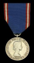 Royal Victorian Medal, E.II.R., 1st issue, silver, unnamed as issued, on original mounting p...