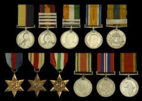Family Group: Five: Colour Sergeant A. Thorpe, Northumberland Fusiliers, later South Afri...