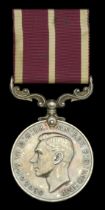 Army Meritorious Service Medal, G.VI.R., 1st issue (Col. Sjt. W. T. Gilley. D.C.L.I.) contac...