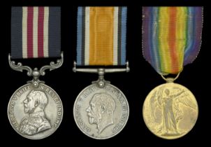 A Great War M.M. group of three awarded to Private G. Cooper, West Riding Regiment, later La...