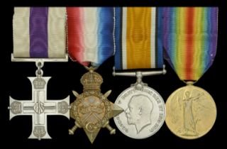 A fine Great War 'Third Battle of the Scarpe' M.C. group of four awarded to Major A. W. Lava...