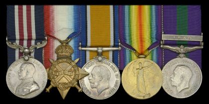 A rare Inter-War 'Iraq campaign' M.M. group of five awarded to Gunner William Watts, Royal G...