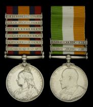 Pair: Private A. H. Palfrey, Grenadier Guards Queen's South Africa 1899-1902, 6 clasps, B...