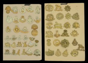 Cap Badges. A miscellaneous selection, including Life Guards, Royal Horse Guards, Grenadier...