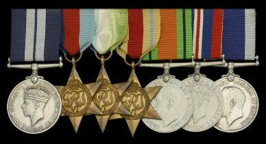 A rare and deeply poignant Second War 'Operation Demon' D.S.M. group of seven awarded to Com...