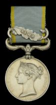 Crimea 1854-56, 1 clasp, Alma (Thos. Banyard, 33rd. Regt.) officially impressed naming, mino...