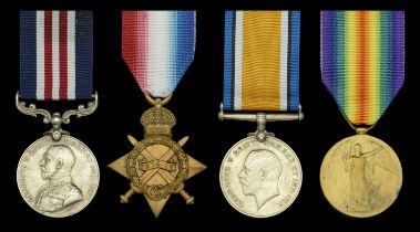 A Great War 'Battle of the Somme' M.M. group of four awarded to Private J. Shaw, West Riding...