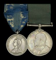 Pair: Major J. B. Howard, Duke of Wellington's Regiment (West Riding) Jubilee 1897, silv...