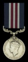 A Second War 'Middle East theatre' M.M. awarded to Gunner George Stephenson, Royal Artillery...
