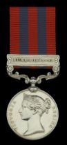 India General Service 1854-95, 1 clasp, Burma 1889-92 (2415 Pte. A. Edwards 1st. Bn. D.C.L....