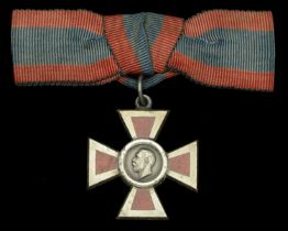 Royal Red Cross, 2nd Class (A.R.R.C.), G.V.R., silver and enamel, on lady's bow riband, trac...