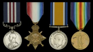 A Great War 'Western Front' M.M. group of four awarded to Lance-Bombardier W. Whitaker, â€œAâ€...