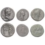 Roman Imperial Coinage, Domitian, As, 87, laureate head right, rev. Moneta standing left, ho...