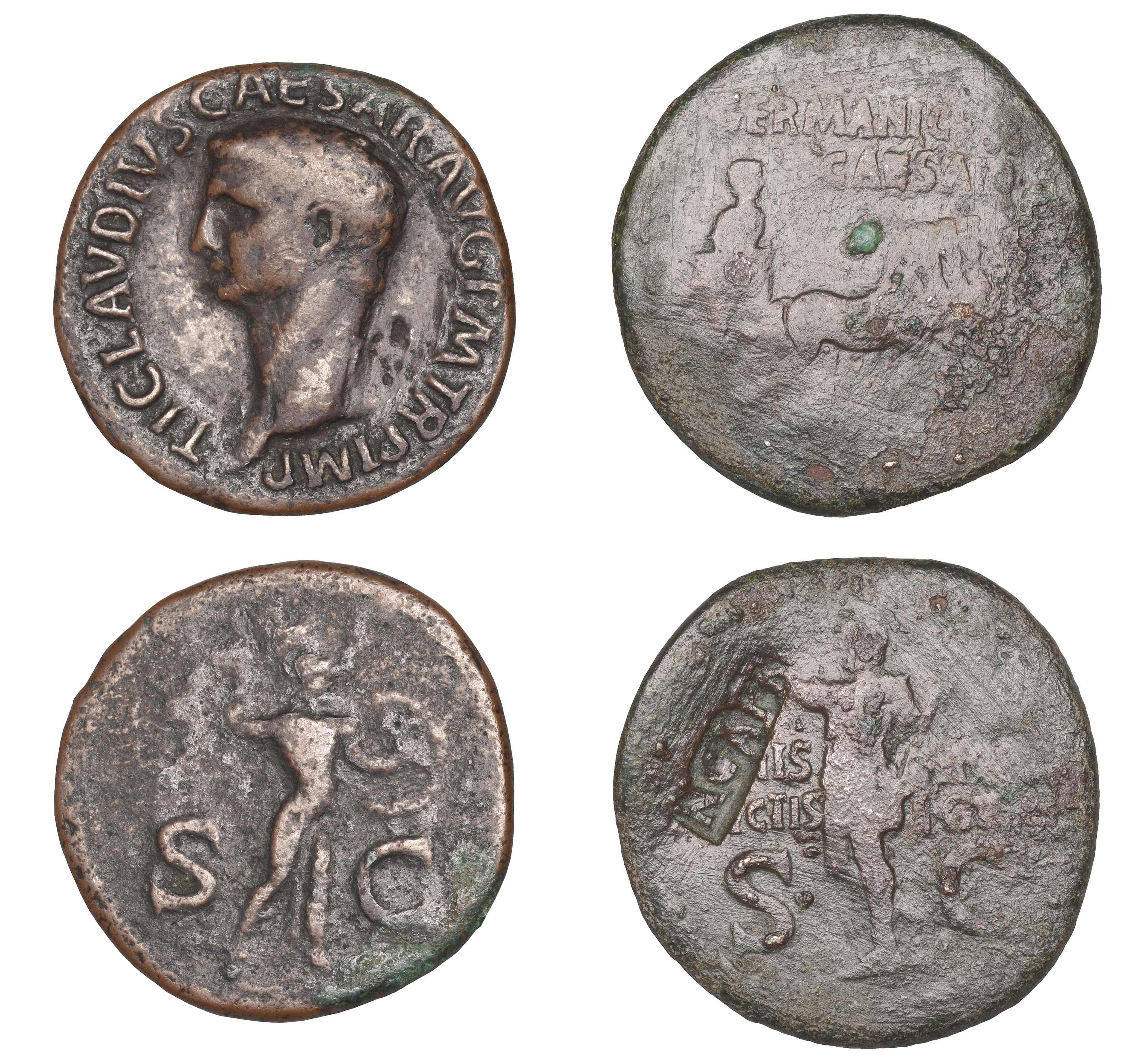 Roman Imperial Coinage, Germanicus, Dupondius, restitution issue under Caligula, Rome, c. 37...