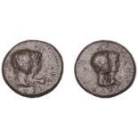 Greek Coinages, KINGS OF THRACE, Rhoemetalces I, with Augustus, Ã† Unit, c. 11 BC - 12 AD, ju...