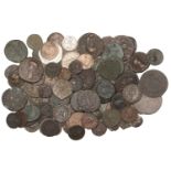 Miscellaneous Ancient base metal coins (79), various types and rulers; together with miscell...