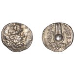 Greek Coinages, KARIA, Myndos, Drachm, c. 150 BC, struck by the magistrate Sostratos, laurea...