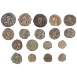 Assorted Roman bronze coins (34), various types [34]. Mostly fair to fine, a few better Â£60...