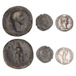 Roman Imperial Coinage, Domitian, Denarius, 92, rev. Minerva standing left, 3.30g (RIC 732;...