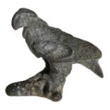 Roman, bronze eagle, 2nd century AD, 44mm x 33mm x 21mm, with head turned to the left, wings...