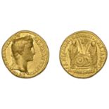 Roman Imperial Coinage, Augustus, Aureus, Lugdunum, 2 BC - 4 AD, caesar avgvstvs divi f pate...