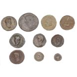 Roman Imperial Coinage, Nero, As, c. 62-8, laureate bust left, rev. temple of Janus with doo...