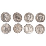 Roman Imperial Coinage, Vespasian, Denarius, 73, rev. emperor seated to right on curule chai...