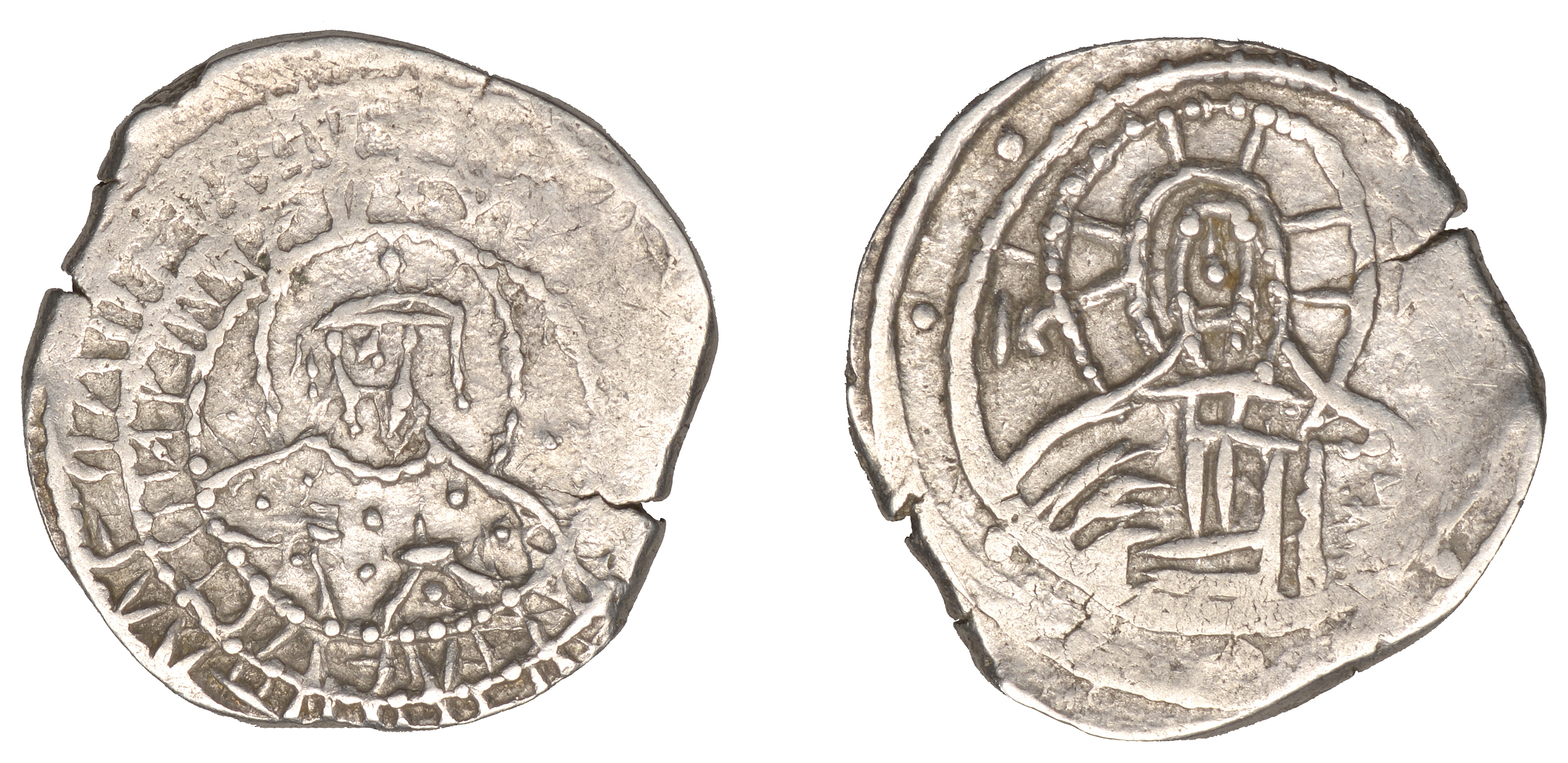 John VIII (1425-48), Half-Hyperpyron, Constantinople, bust of Christ, rev. bust of John, 7.1...