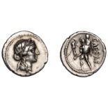 Roman Imperatorial Coinage, Julius CÃ¦sar, Denarius, travelling military mint in North Africa...