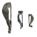 Iron Age, brooches (3), including Iberian type with upturned finial; La Tene type II; Italia...
