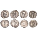 Roman Imperial Coinage, Domitian, Denarius, 95-6, rev. Minerva standing right on rostral col...