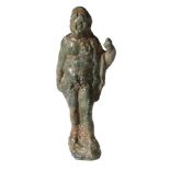 Roman, bronze figure of Jupiter, 1st-2nd century, 4.5cm x 1.7cm, standing nude muscular male...