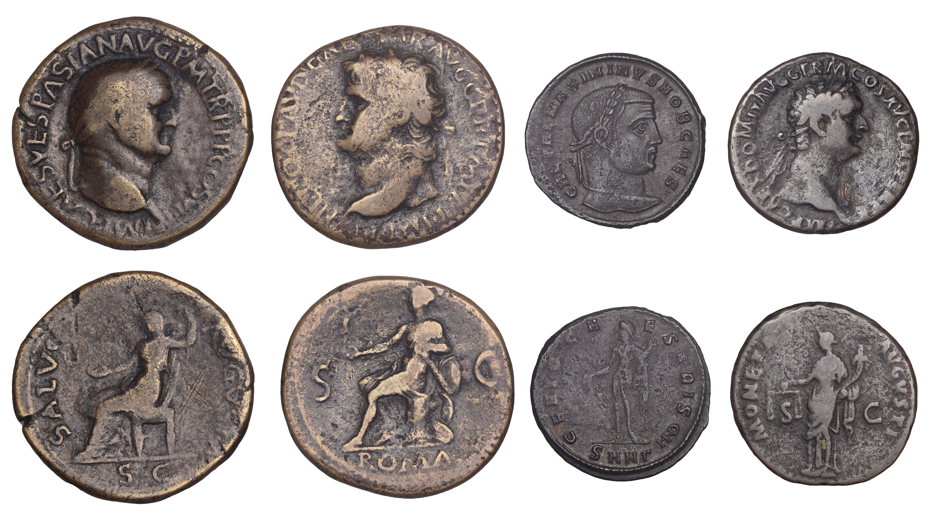 Roman Imperial Coinage, Nero, Sestertius, 62-8, rev. Roma seated left on cuirass, 25.18g (RI...